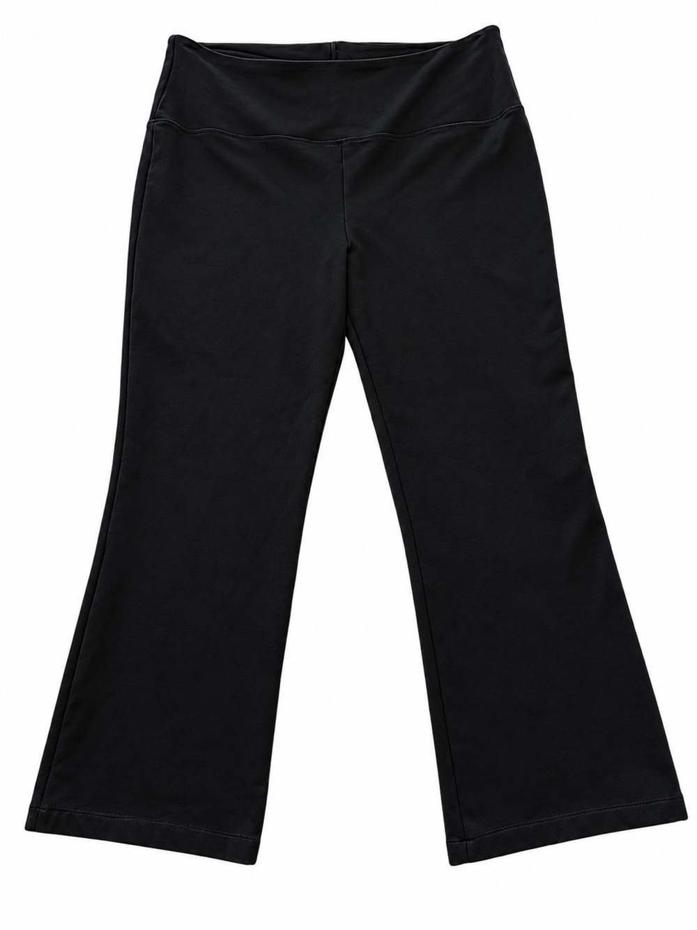 Liz Claiborne Lori Pants XXL Black Pull On Stretch Flare Leg Women’s